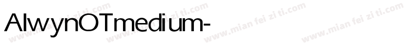 AlwynOT medium字体转换